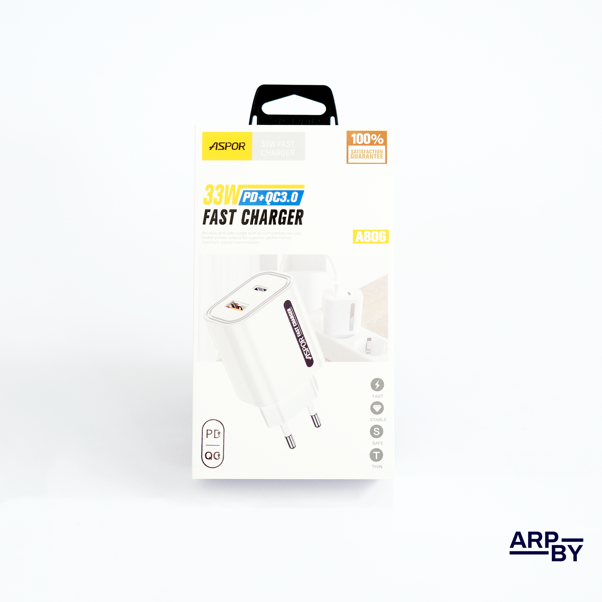 Carregador rapido 33W A806 Branco 2 entradas Carregador rapido 33W A806 Branco 2 entradas